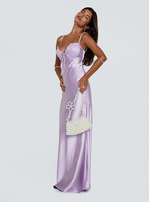 Fadyen Bias Cut Maxi Dress Lilac | Princess Polly Fadyen Bias Cut Maxi Dress Lilac | Princess Polly