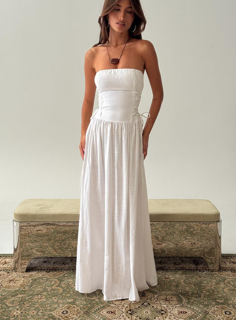 So Far So Good Maxi Dress White