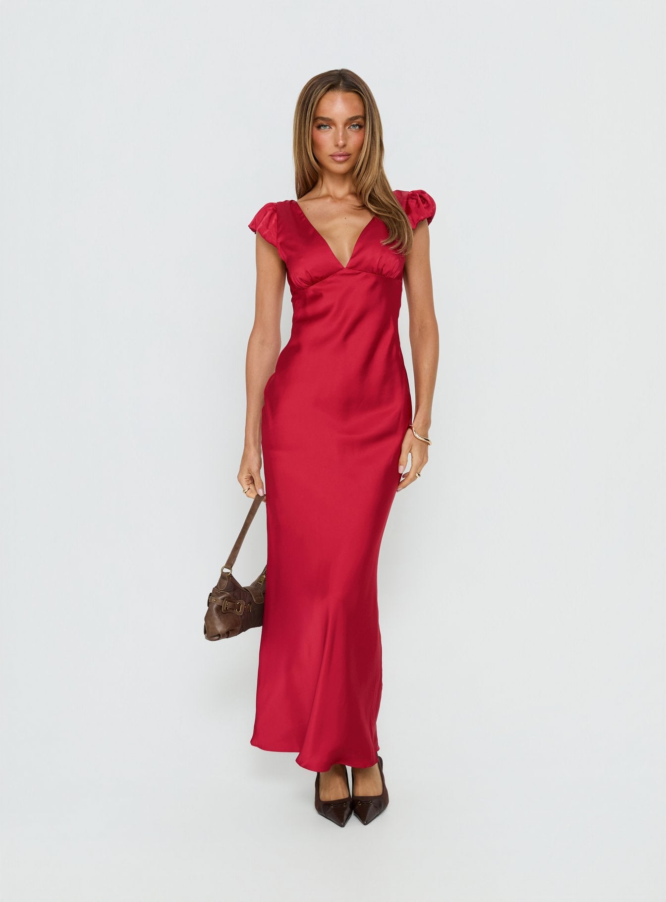 Forest Hill Side Split Backless Maxi Dress Red | Princess Polly Forest Hill Side Split Backless Maxi Dress Red | Princess Polly