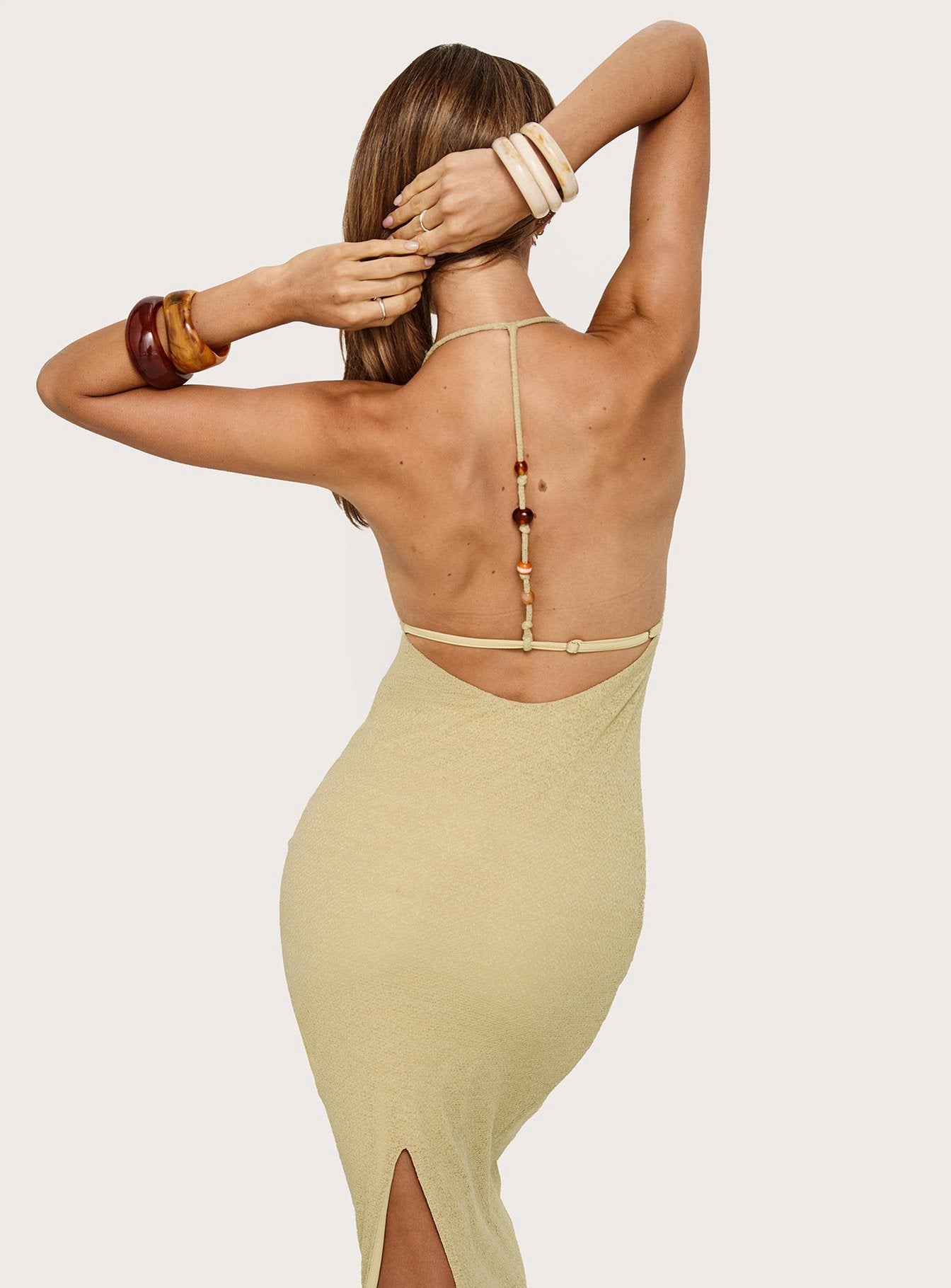 Be The One Beaded Low Back Backless Maxi Dress | Sage Green | Womens | Princess Polly Be The One Beaded Low Back Backless Maxi Dress | Sage Green | Womens | Princess Polly