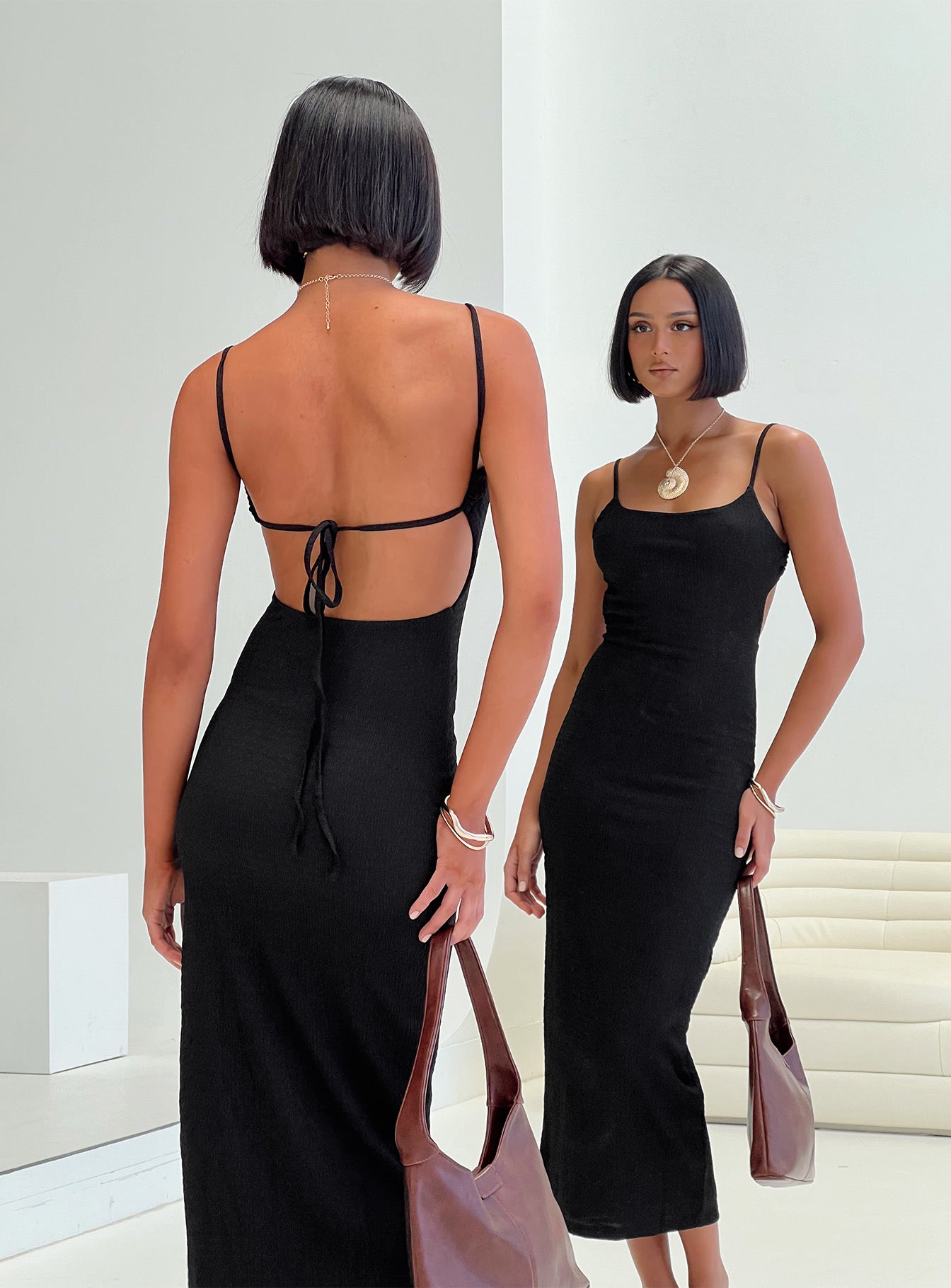 elestria maxi dress Elestria Maxi Dress | Brown Stripe | Womens