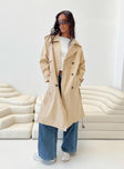 Westwind Trench Coat Natural