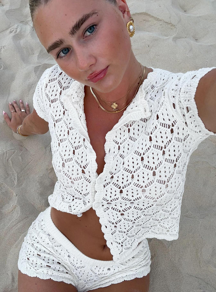 PRINCESS POLLY - Sun Still Shines Crochet Set White