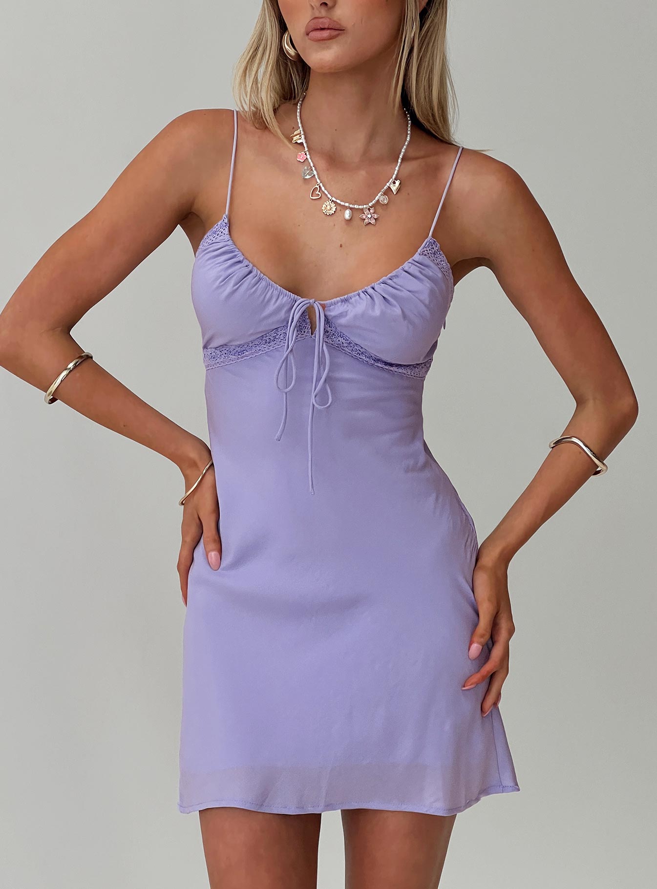 Emily Mini Dress Lilac | Princess Polly Emily Mini Dress Lilac | Princess Polly