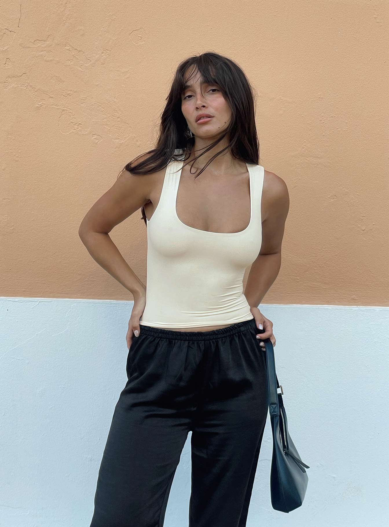 product Princess Polly Full Sleeves High Neck  Zoe Top Cream