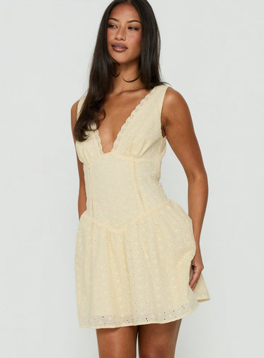 yellow dress princess polly Princess Polly Galvis Mini Lemon at Amazon Women's Clothing store artful design yellow dress princess polly Carlita