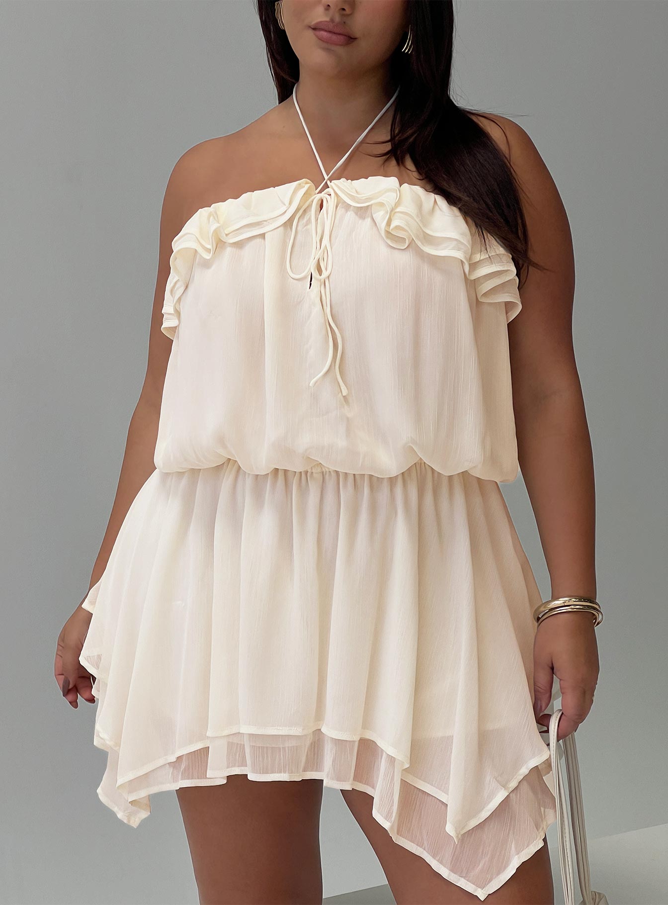 Soul Survivor Playsuit Cream Curve | Princess Polly