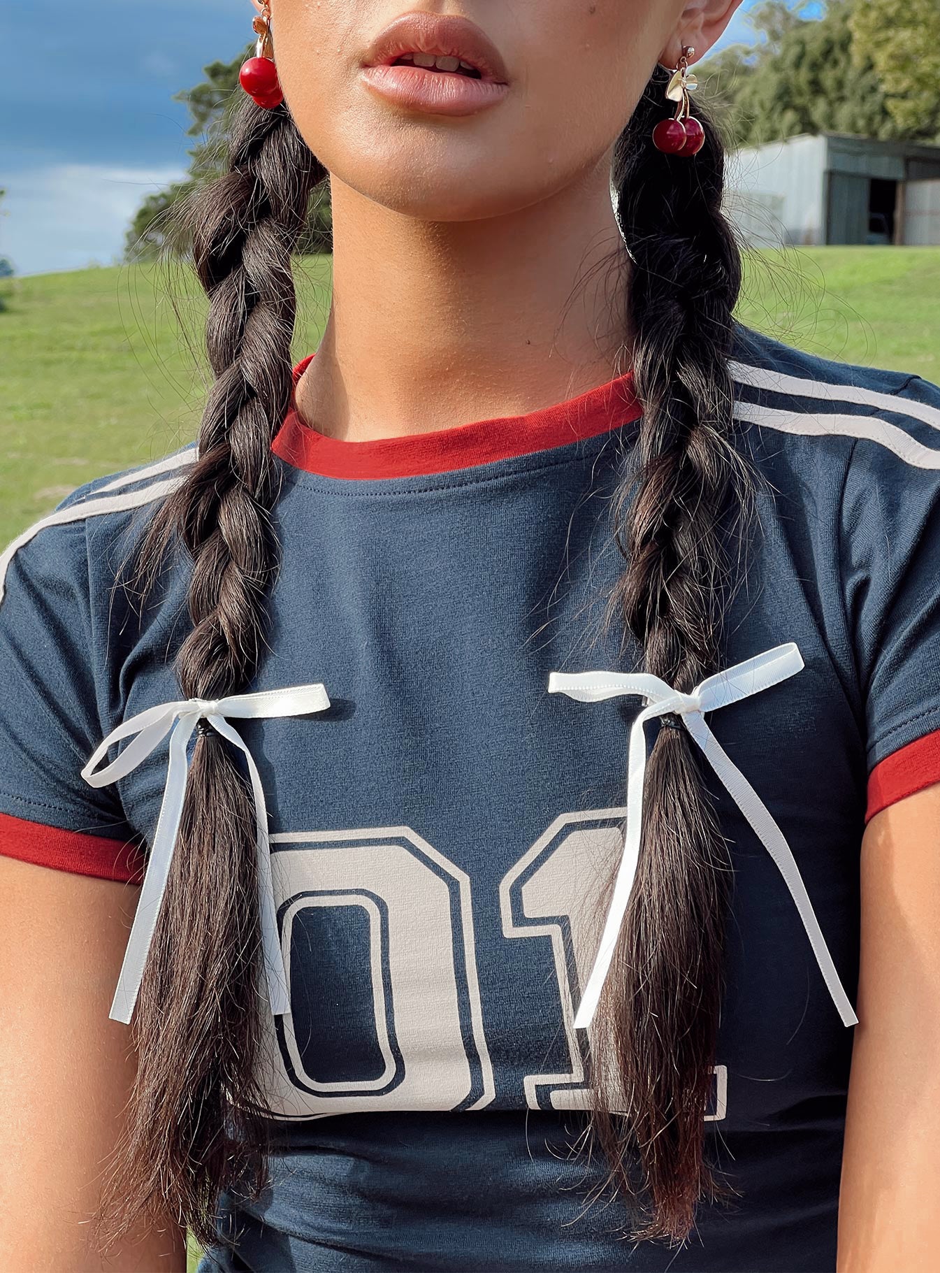 Hair bow Silky material Alligator clip