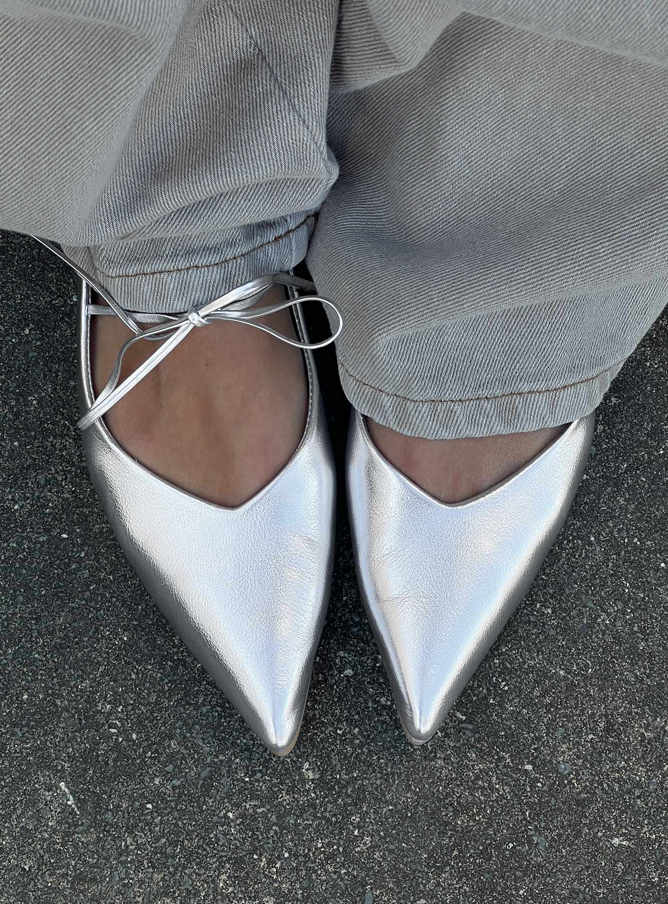 Billini Haruna Ballet Flats Silver Metallic | Princess Polly Billini Haruna Ballet Flats Silver Metallic | Princess Polly
