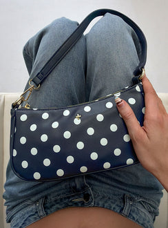 Peta & Jain Piper Bag Navy Polka