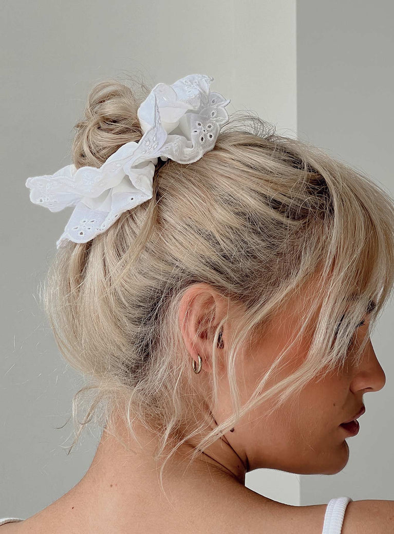 Hair scrunchie, elasticated band, oversized design