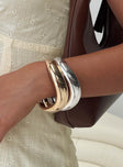 Softer Side Bangle Pack Silver / Gold