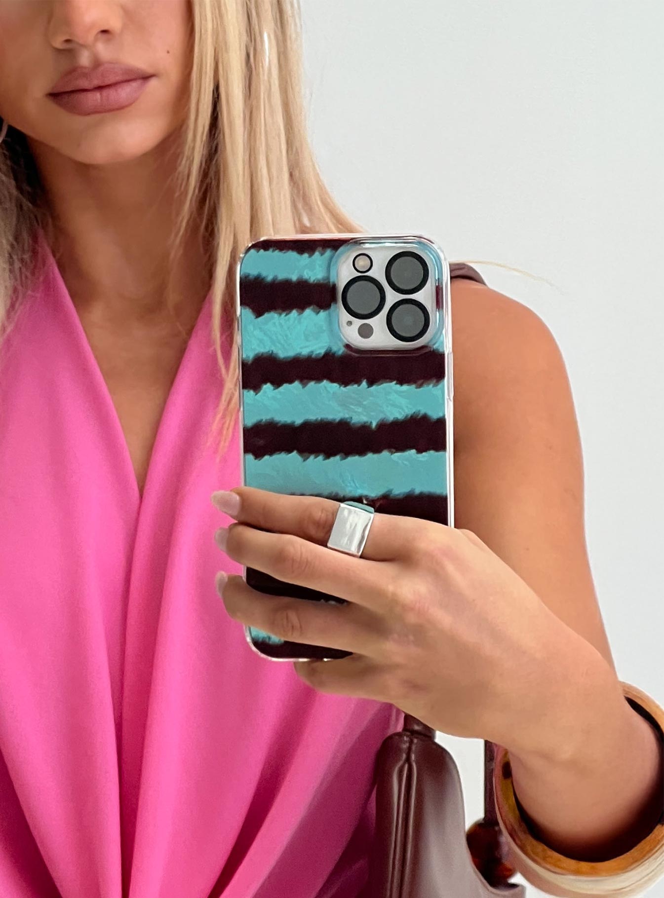 Easten Iphone Case Blue Stripe