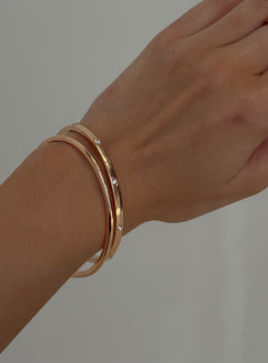 Glitter And Honey Diamante Bracelet Pack Gold