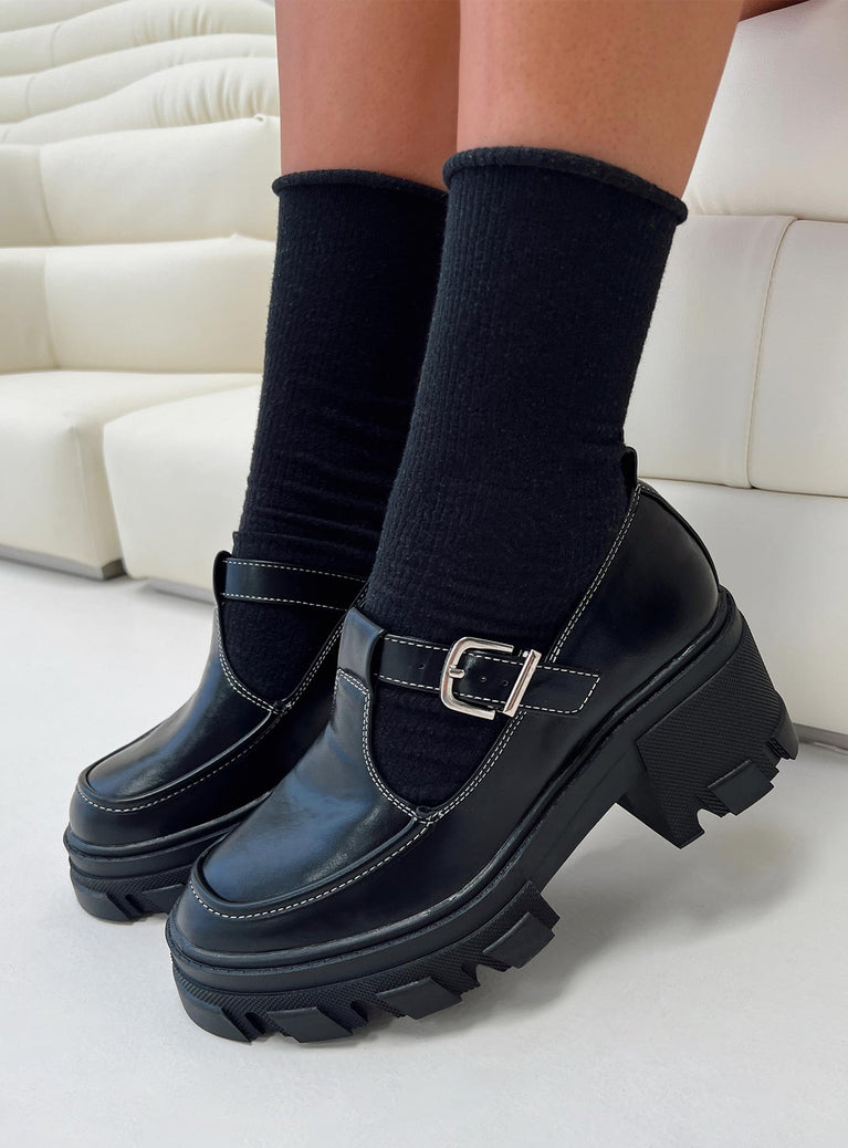 Entirely Mary Jane Heels Black | Princess Polly USA