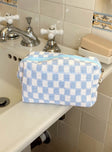 Zinny Cosmetics Case Blue / White