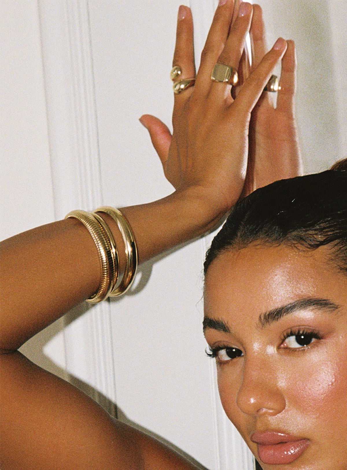 Princess Polly Lower Impact Dapperton Bangle Set Gold
