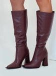 Keeley Boots Matte Burgundy