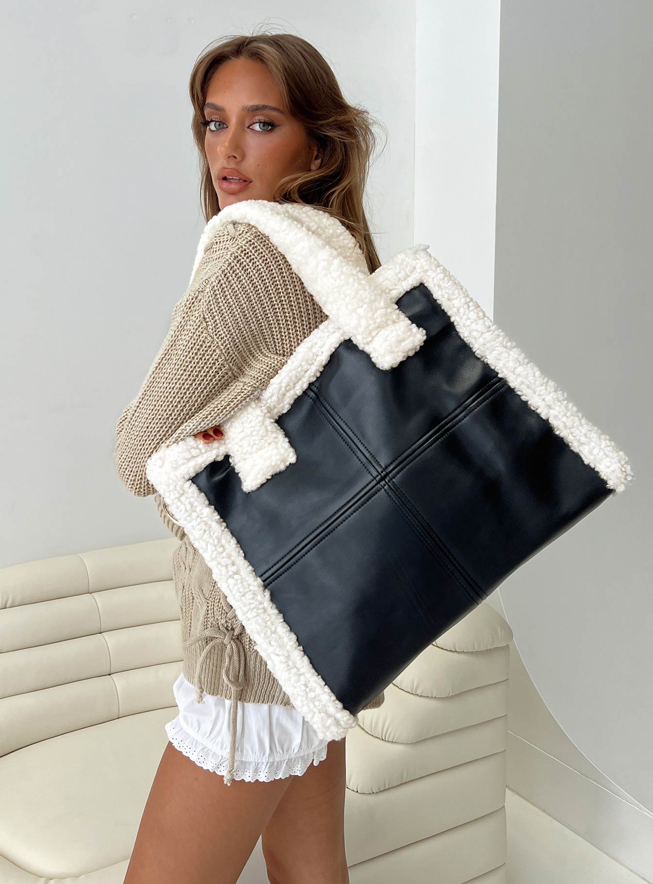 Black and cream bag new arrivals