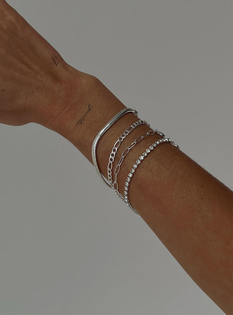 Esmerie Bracelet Set Silver