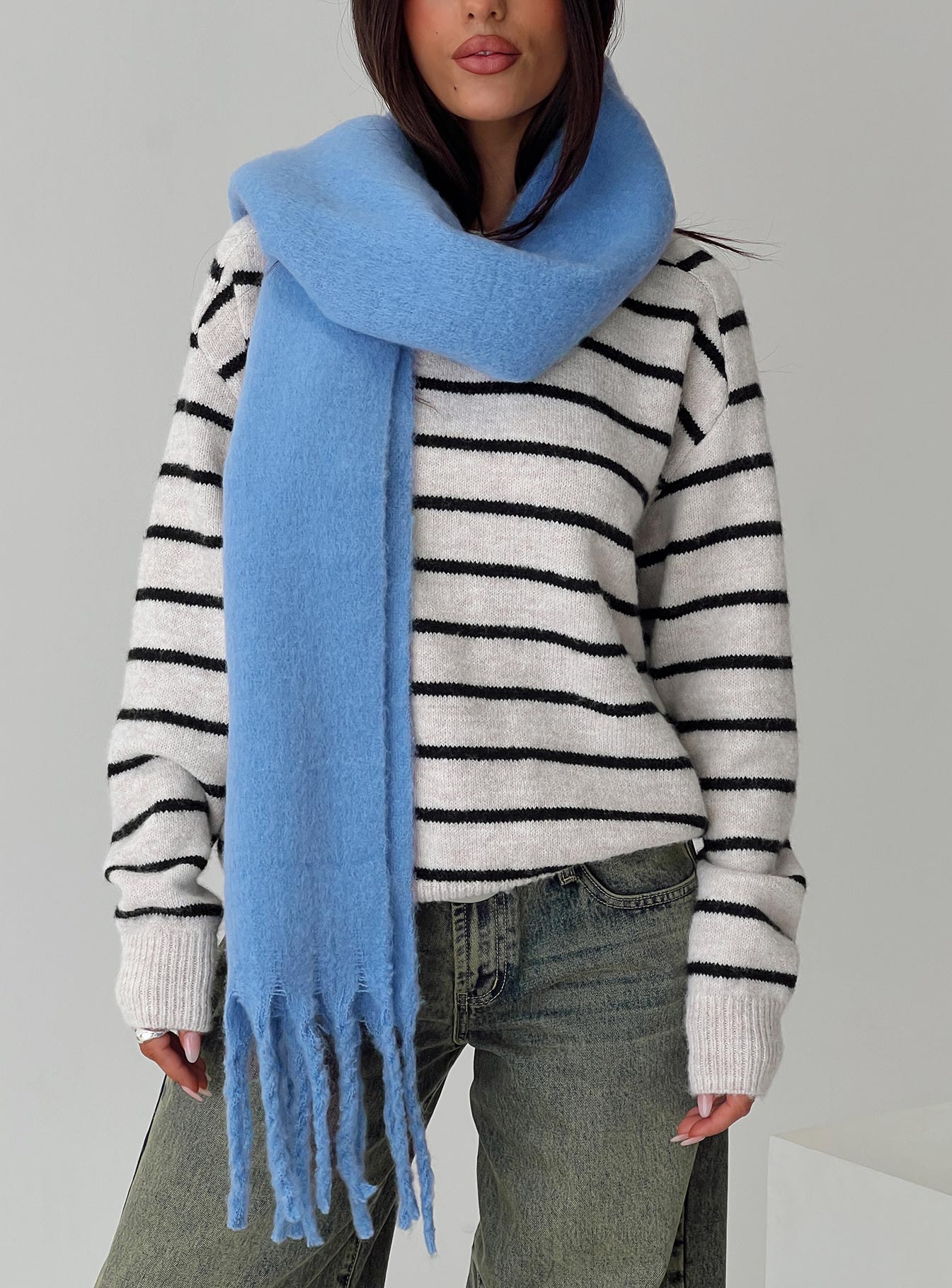 July Scarf Cornflower Blue | Princess Polly