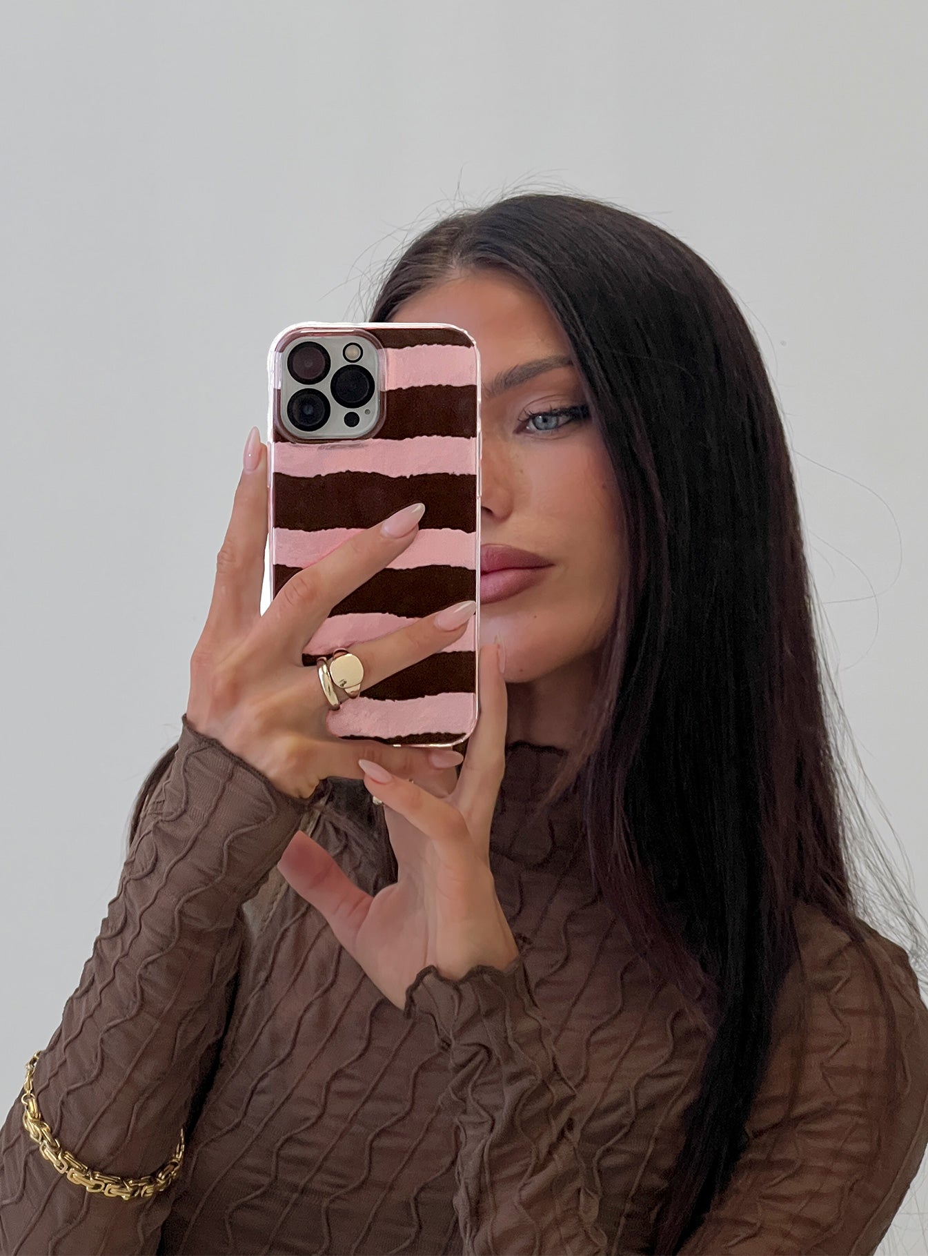 Easten iPhone Case Pink Stripe | Princess Polly Easten iPhone Case Pink Stripe | Princess Polly