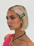Hair clip pack Transparent design  Pack of four  Lightweight