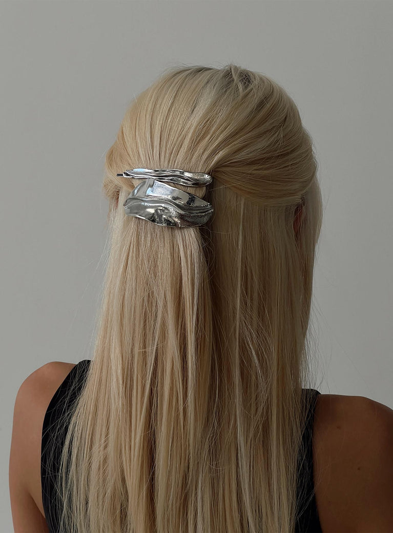 Prettiest Star Hair Clip Pack Silver