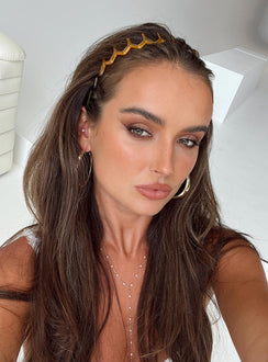 Headband Tort print Zig zag design Lightweight Thin band