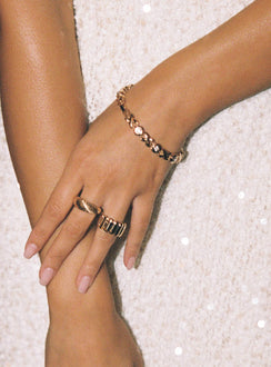 With A Kiss Bracelet Gold