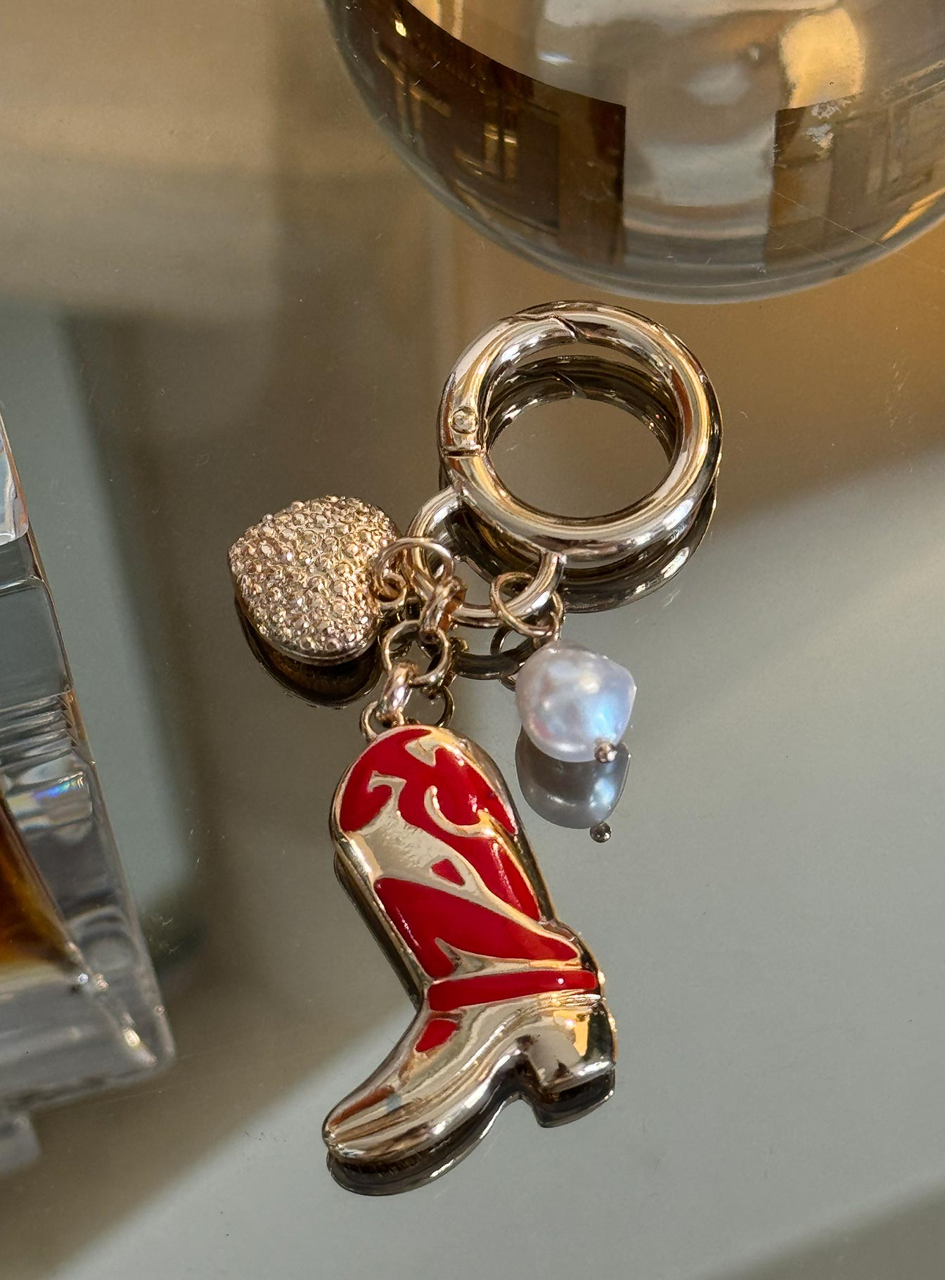 Such A Charmer Keyring Gold