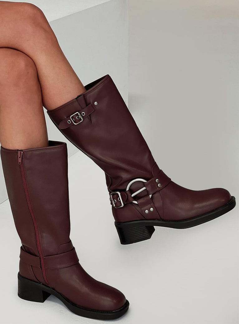 Therapy Sultan Boots Cherry