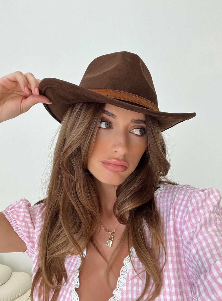 Country Girl Cowboy Hat Brown