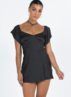 product Princess Polly Asymmetric Neckline  Isabel Mini Dress Black