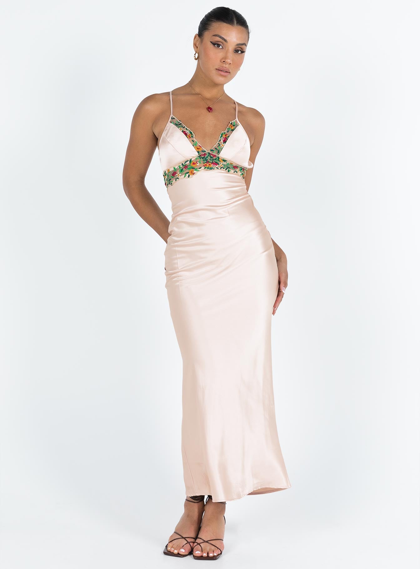 Sadelle maxi dress champagne