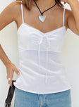 product Princess Polly Sleeveless Asymmetric Neckline  Stefania Top White