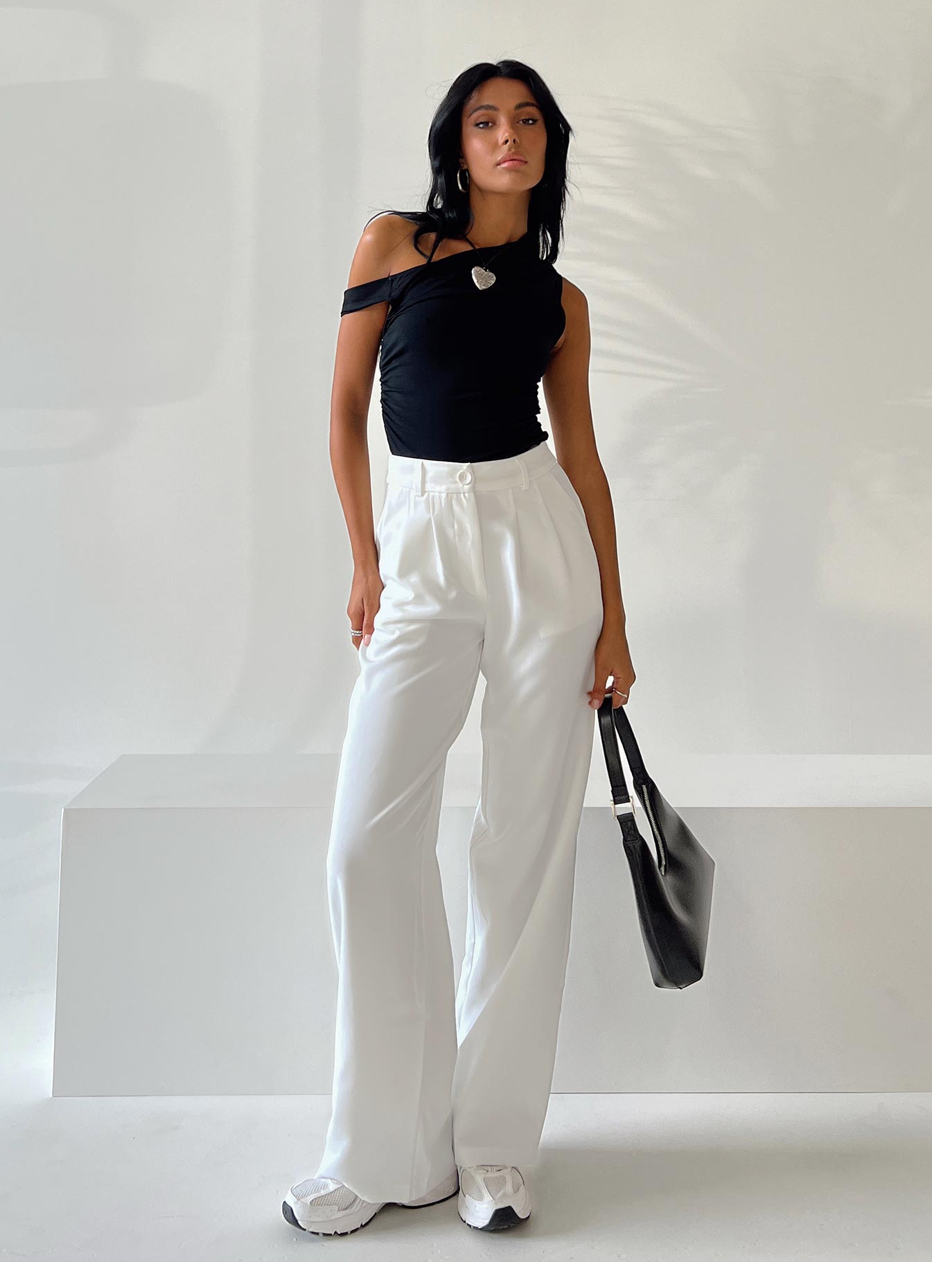 Petite white 2025 dress pants