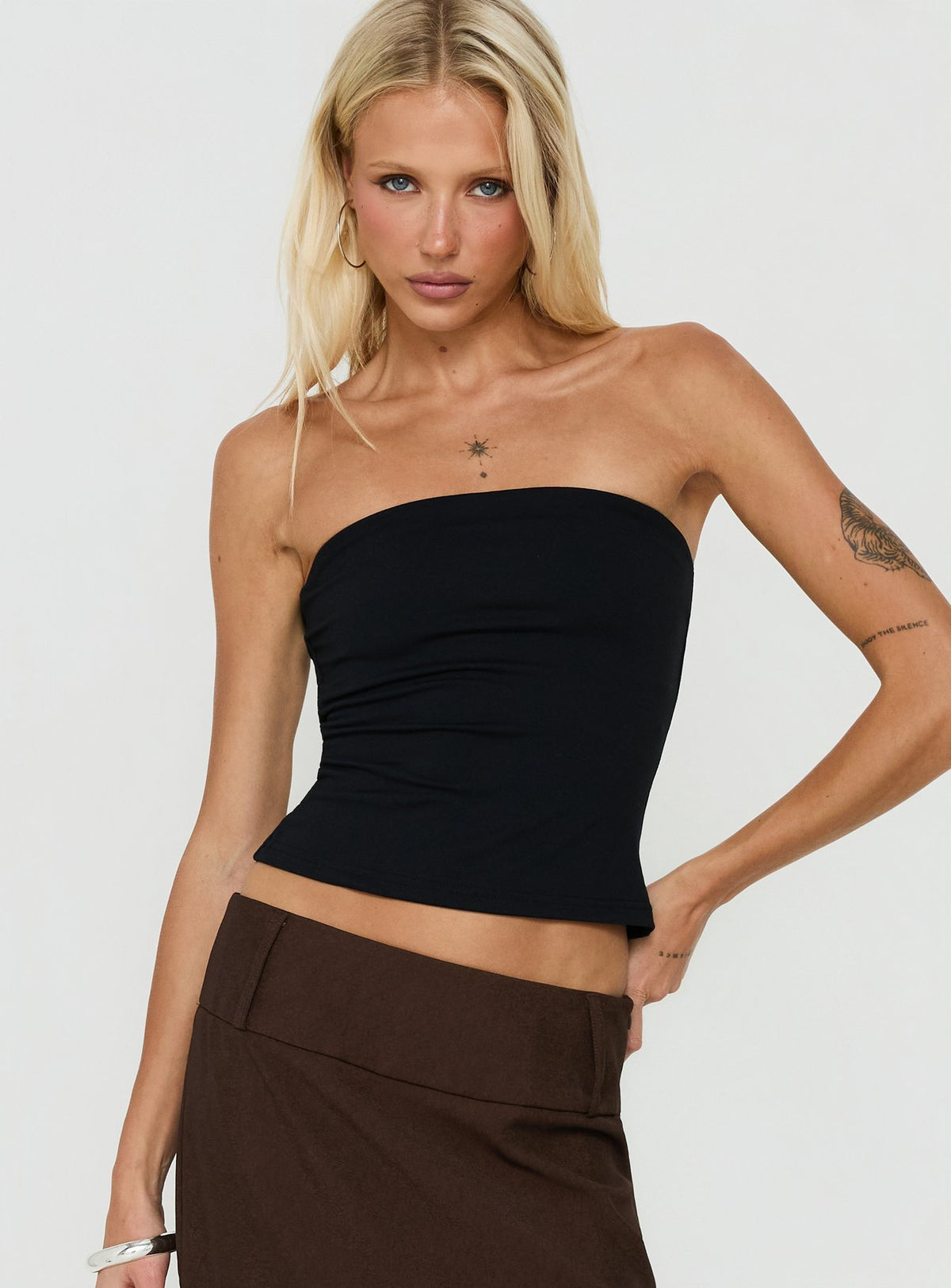 Daily Define Tube Top Black