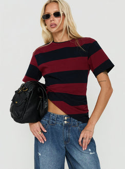 In Transit Tee Red Stripe