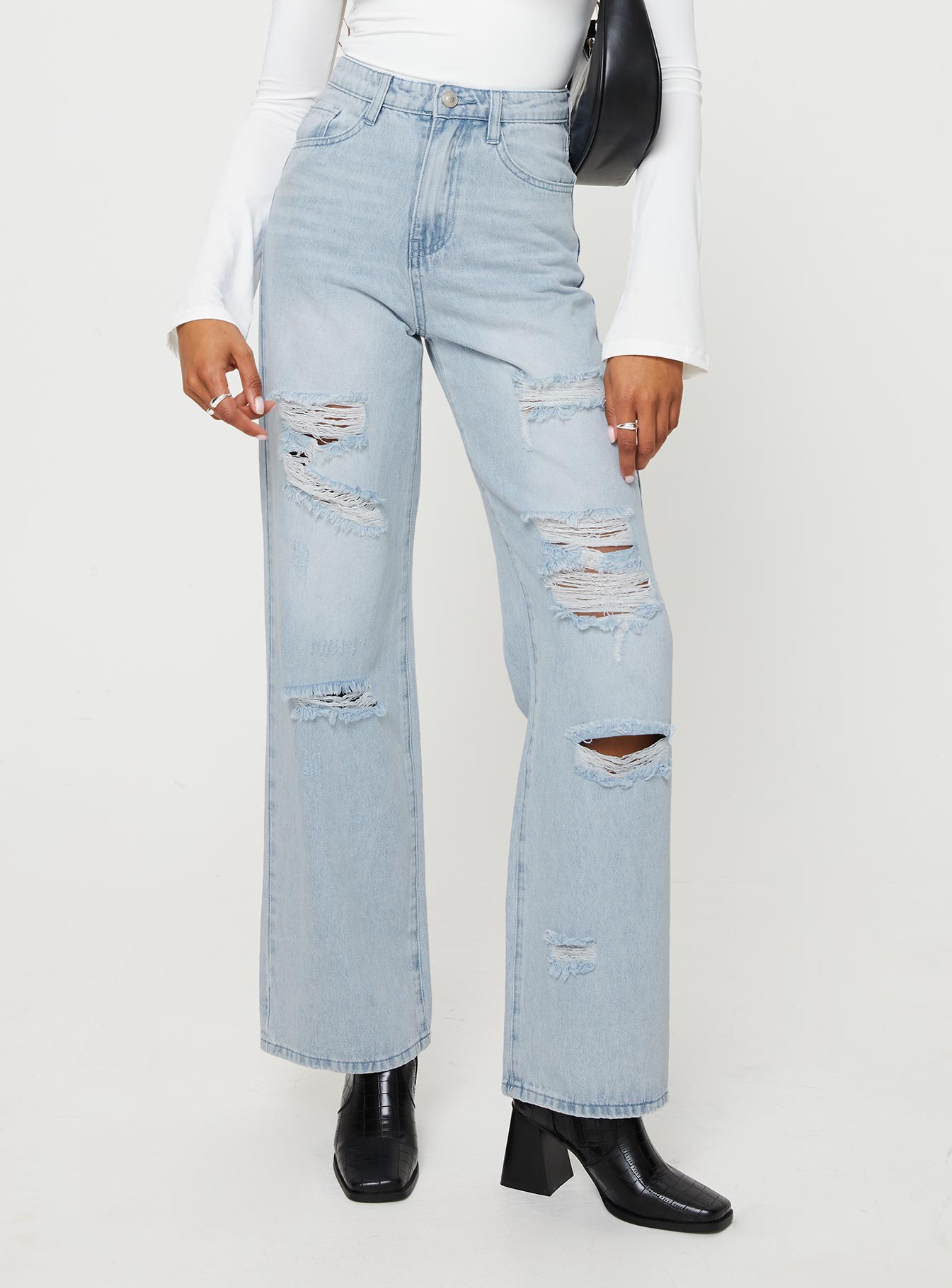 Bilston boyfriend jeans light wash denim