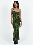 Princess Polly Square Neck  JGR & STN Thorne Maxi Dress Green