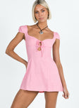 product Princess Polly Crew Neck  Alora Mini Dress Pink