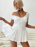 Princess Polly Square Neck  Anastasiya Mini Dress White