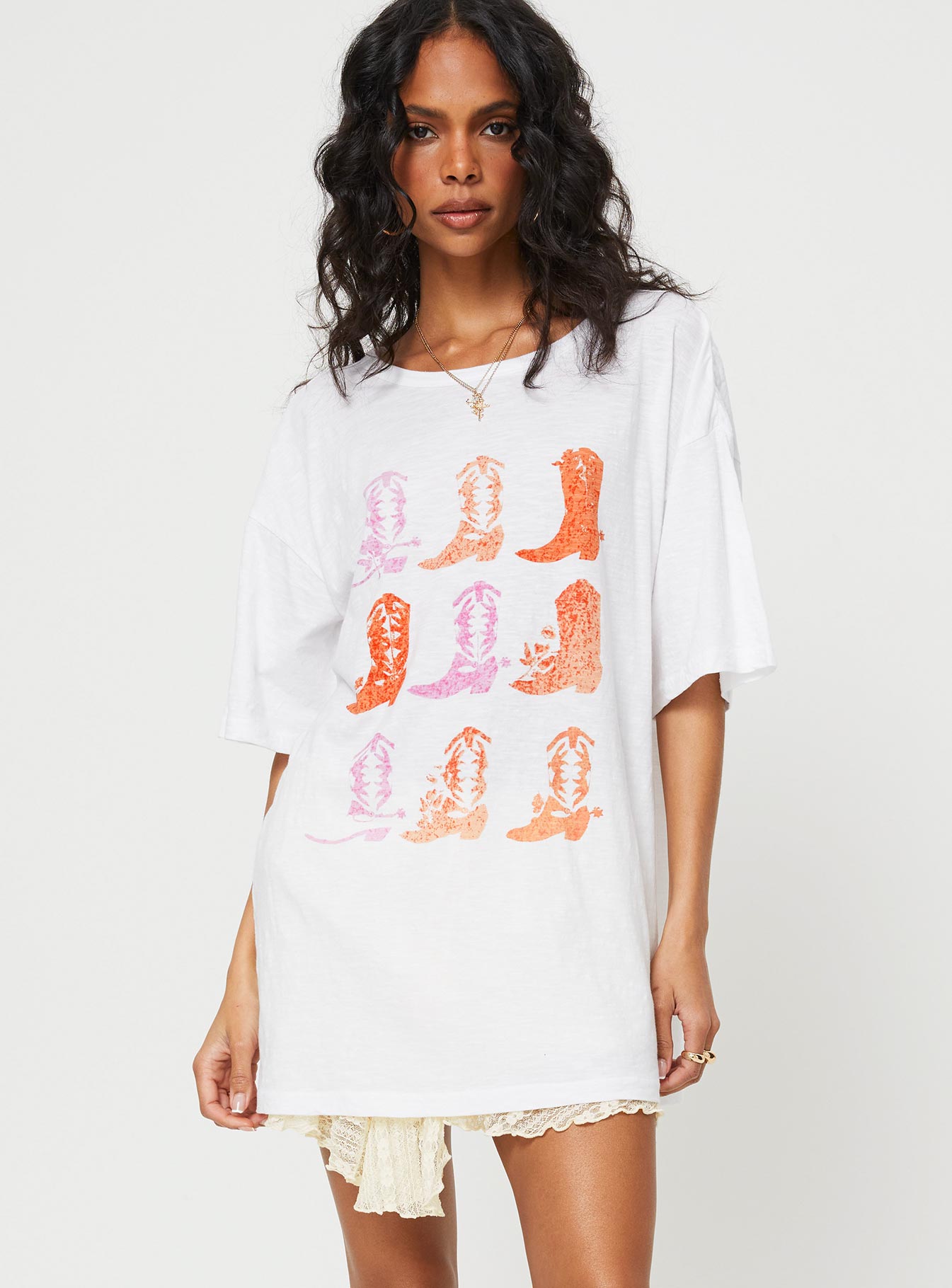 Chambre oversized graphic tee white