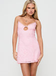 Princess Polly Sweetheart Neckline  Danforth Mini Dress Pink