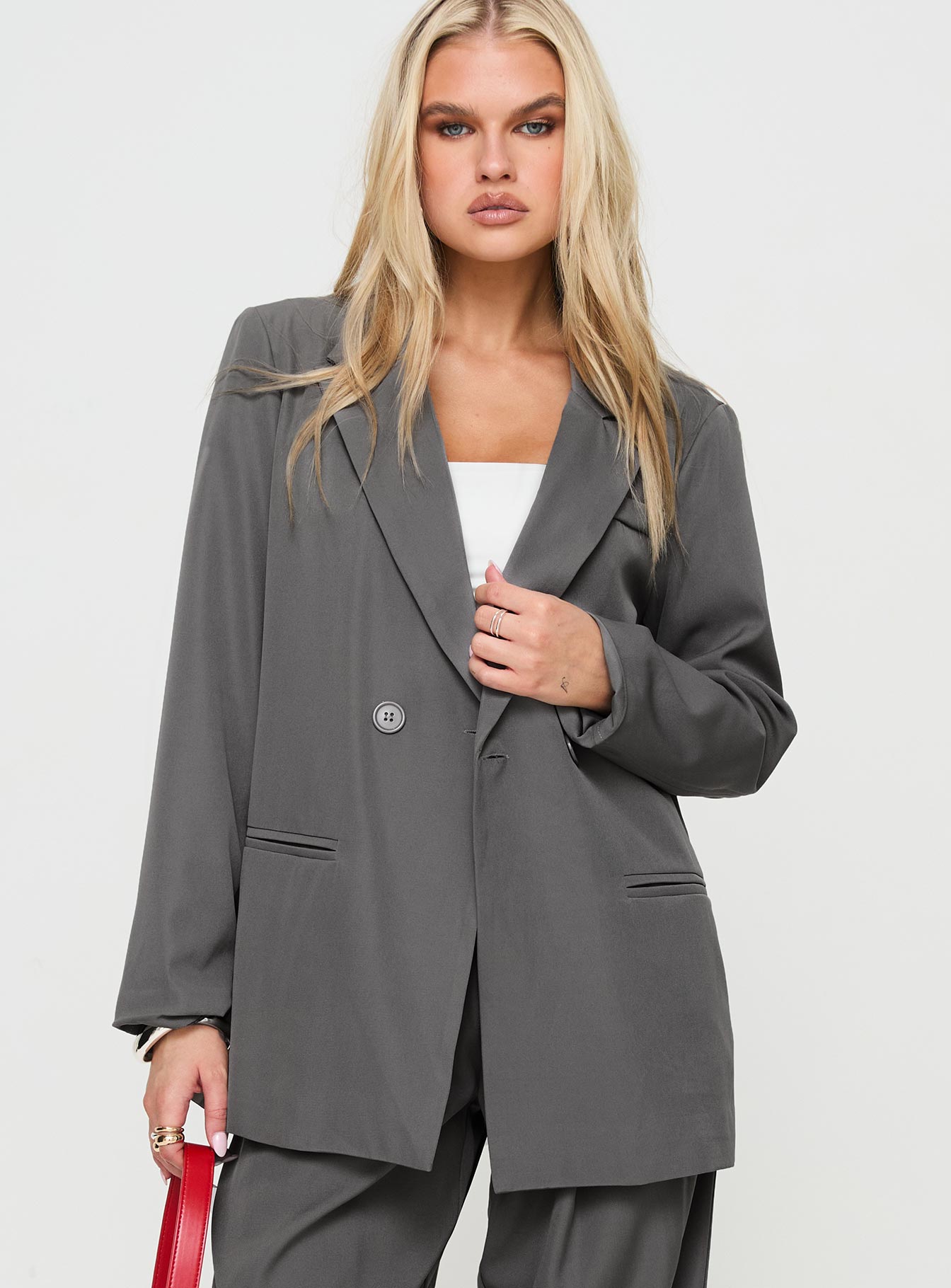 Assume blazer grey