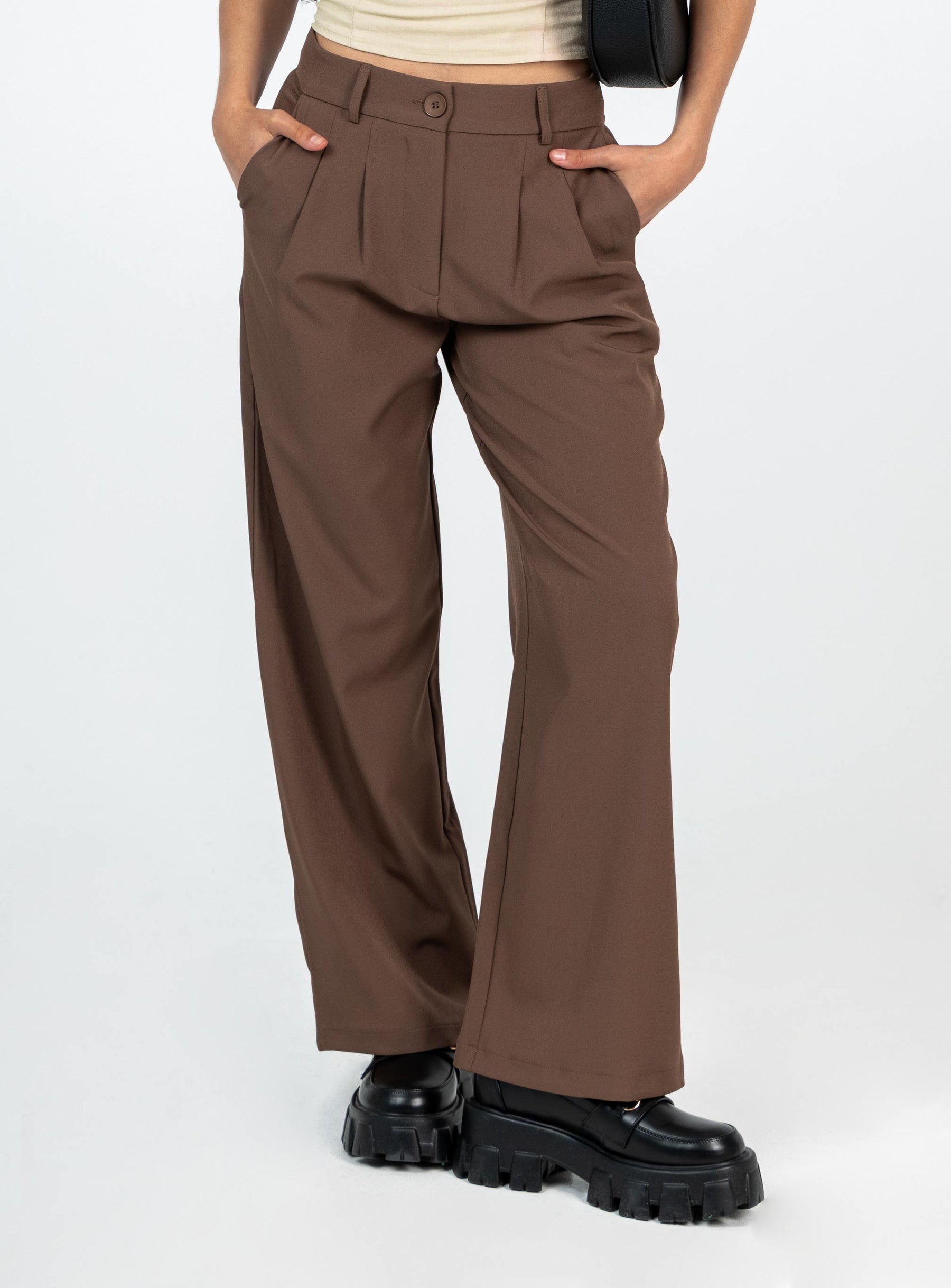 Archer Pants Petite | Brown | Womens | Princess Polly Petite Archer Pants Petite | Brown | Womens | Princess Polly Petite