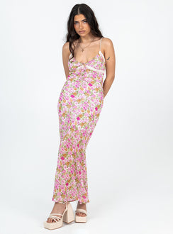 product Princess Polly High Neck  Emily Maxi Dress Pink Floral Petite
