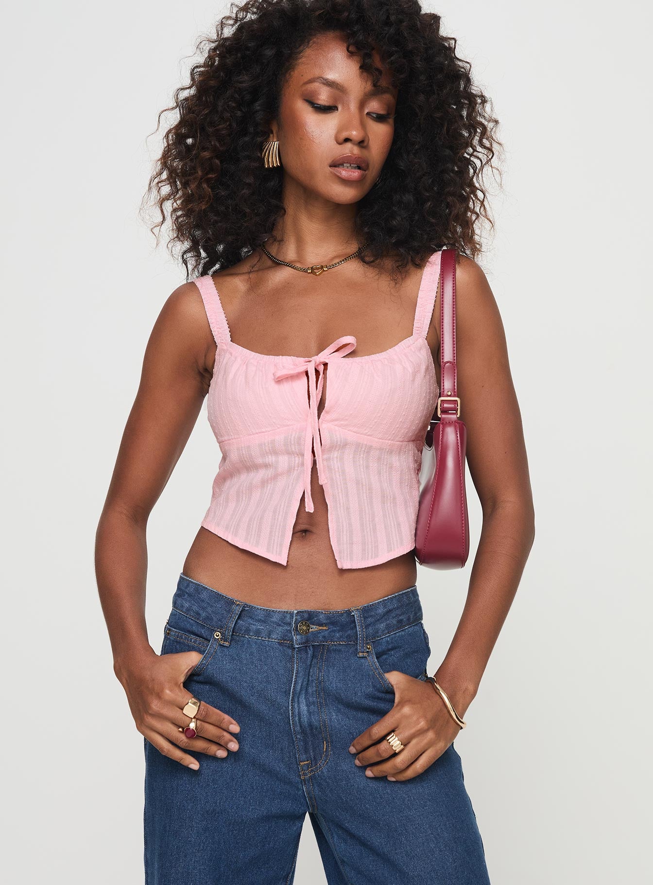 Langston top pink