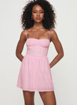 product Princess Polly Sweetheart Neckline  Mckilah Mini Dress Pink